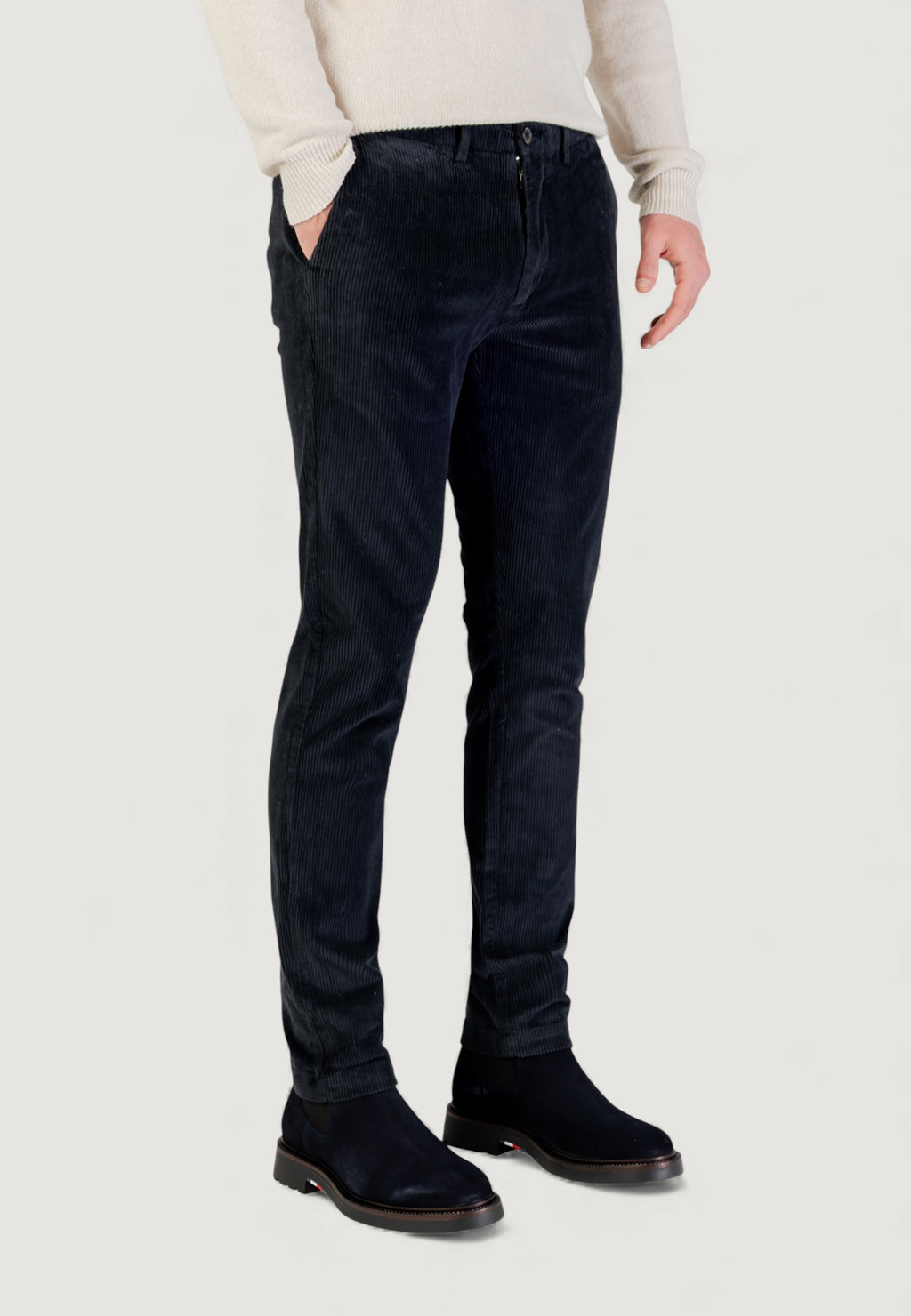 Pantaloni Borghese Velluto - Regular Fit