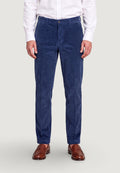 Pantaloni slim Borghese Aurelio - pantalone velluto a coste