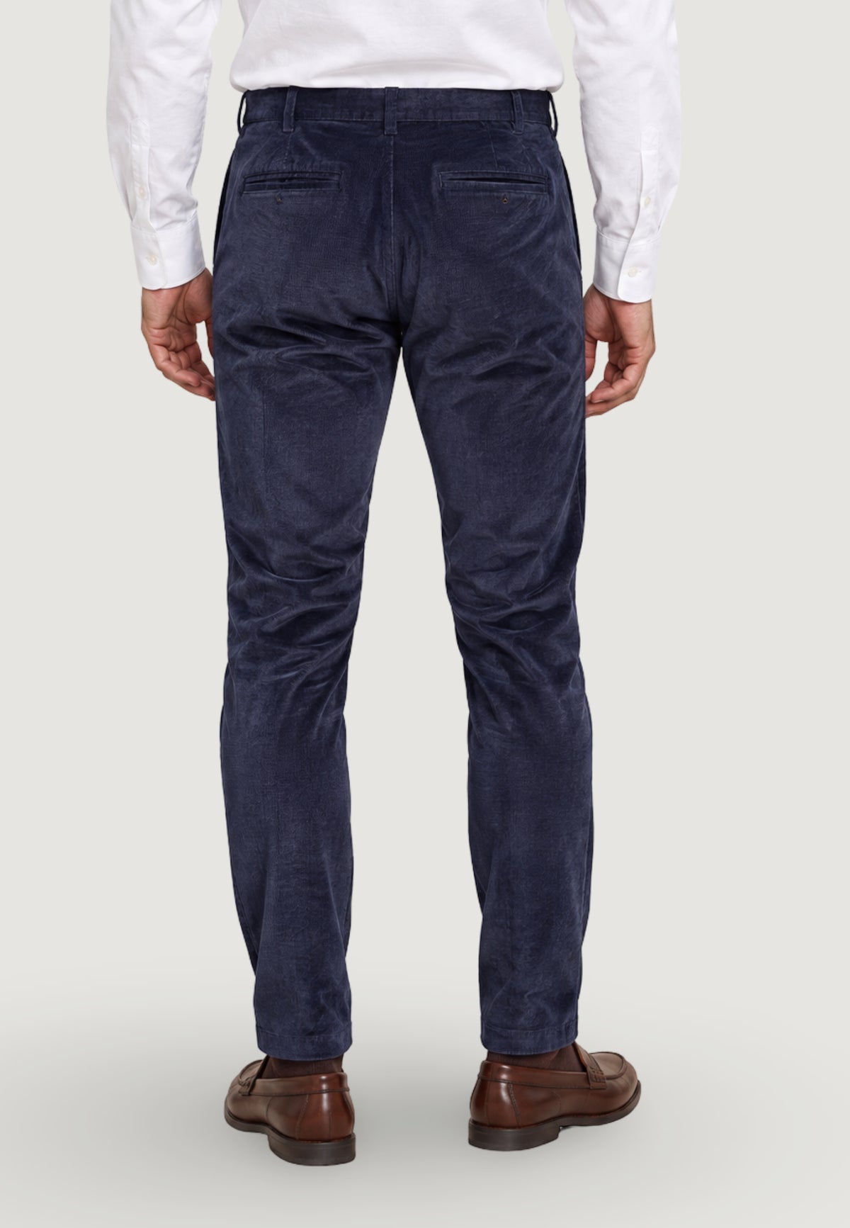 Pantaloni slim Borghese Caligola pantalone velluto