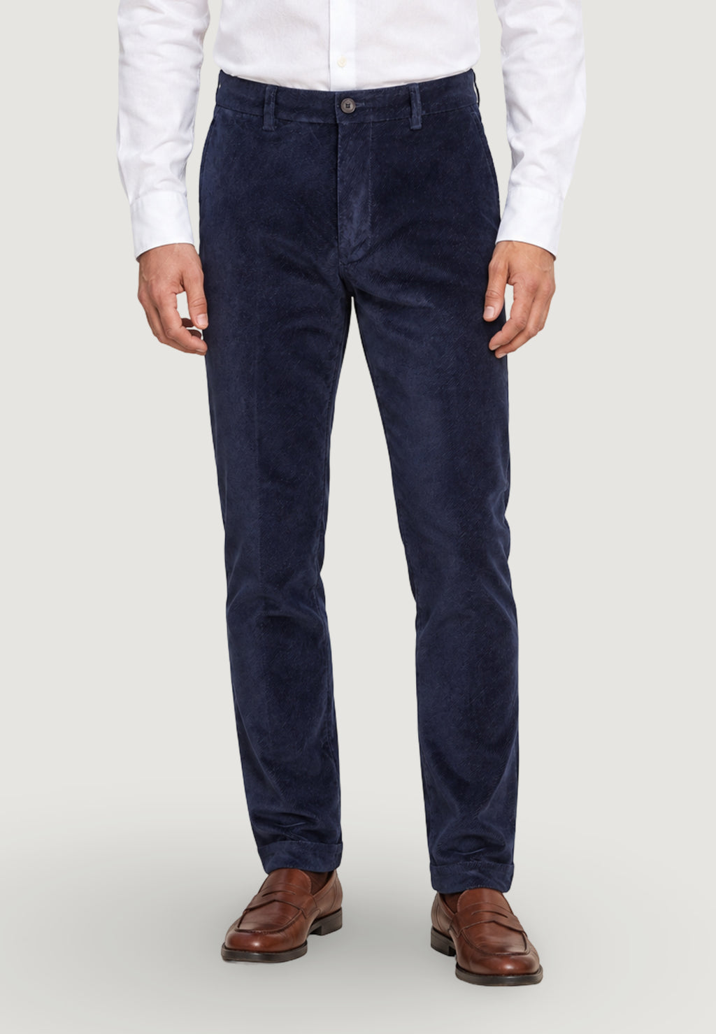 Pantaloni slim Borghese Caligola pantalone velluto