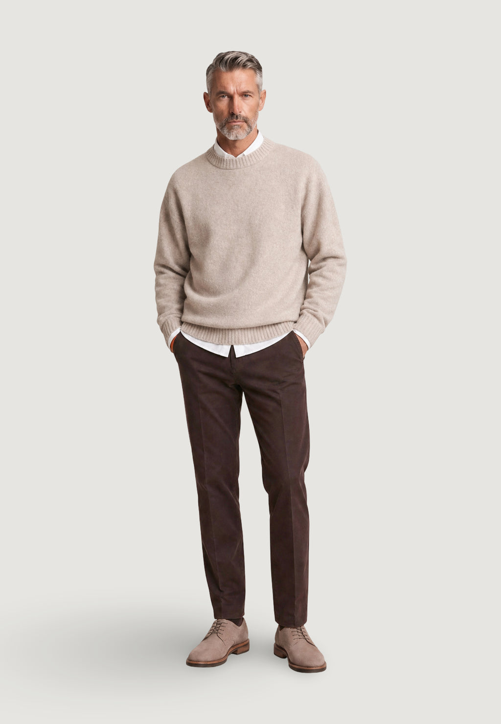 Pantaloni regular / comfort Borghese Domiziano - chino elegante