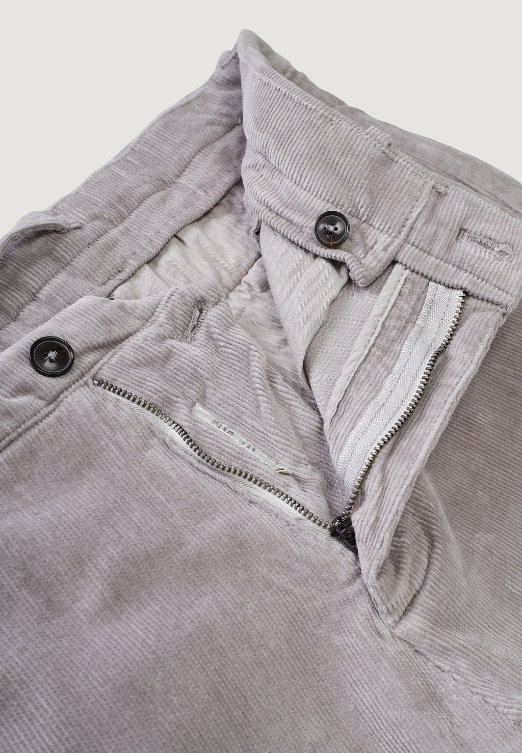 Pantaloni slim Borghese Aurelio - pantalone velluto a coste