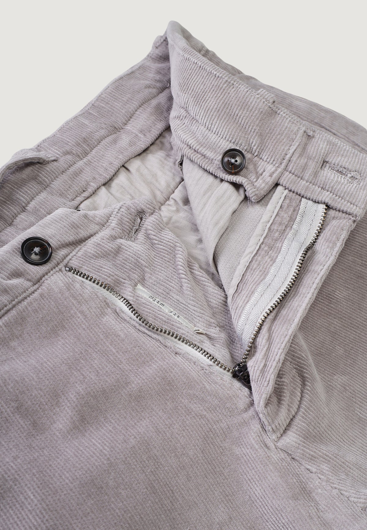 Pantaloni slim Borghese Aurelio - pantalone velluto a coste