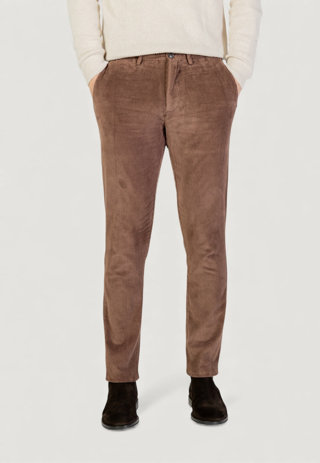 Pantaloni Borghese Velluto - Regular Fit
