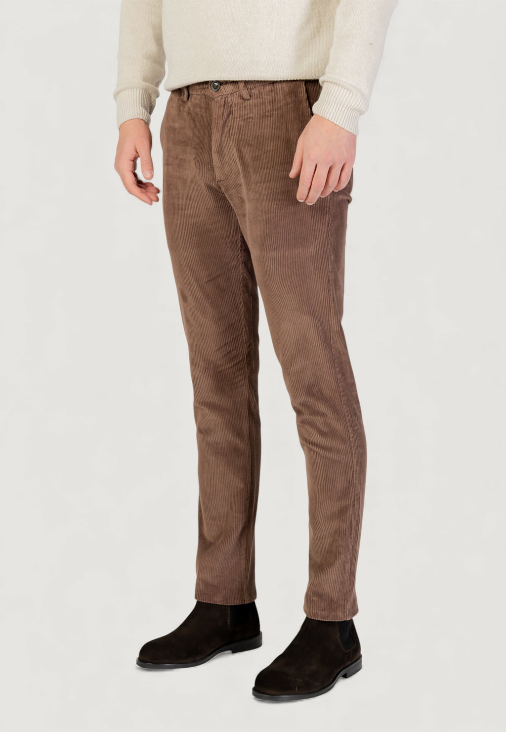 Pantaloni Borghese Velluto - Regular Fit