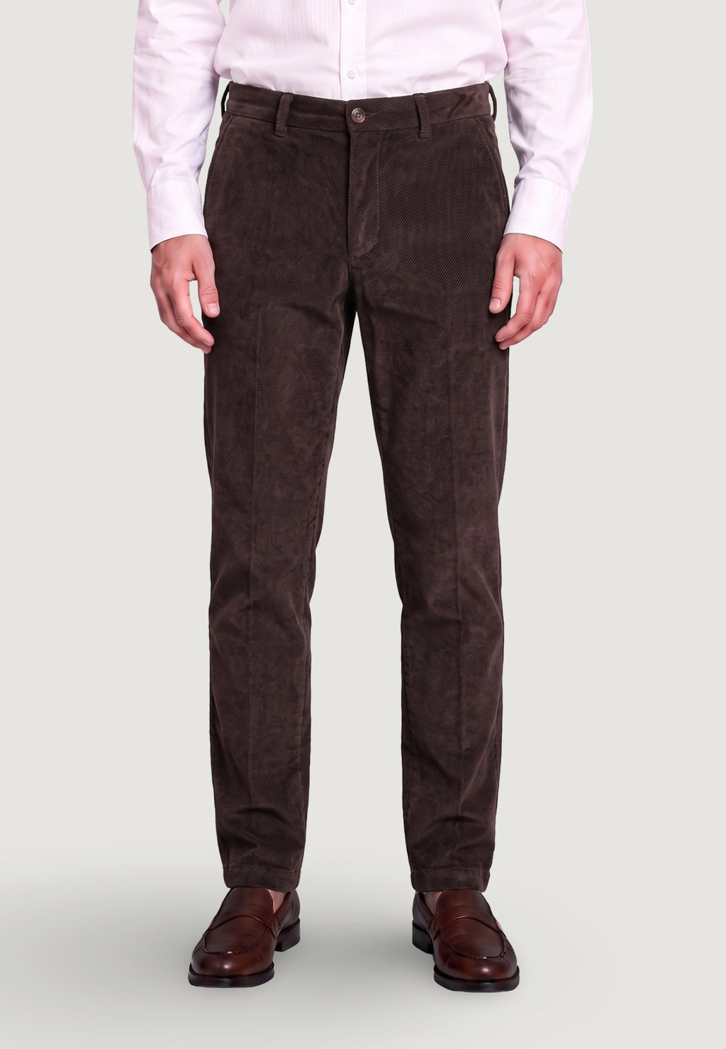 Pantaloni slim Borghese Caligola pantalone velluto