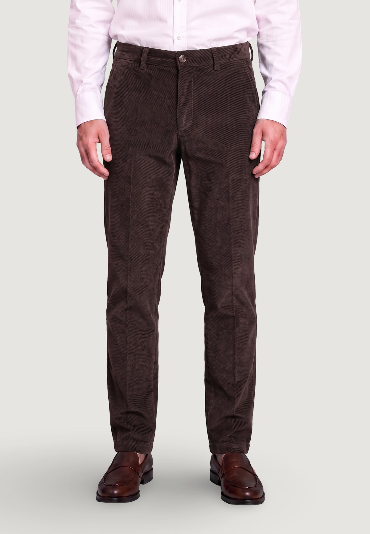 Pantaloni slim Borghese Caligola pantalone velluto