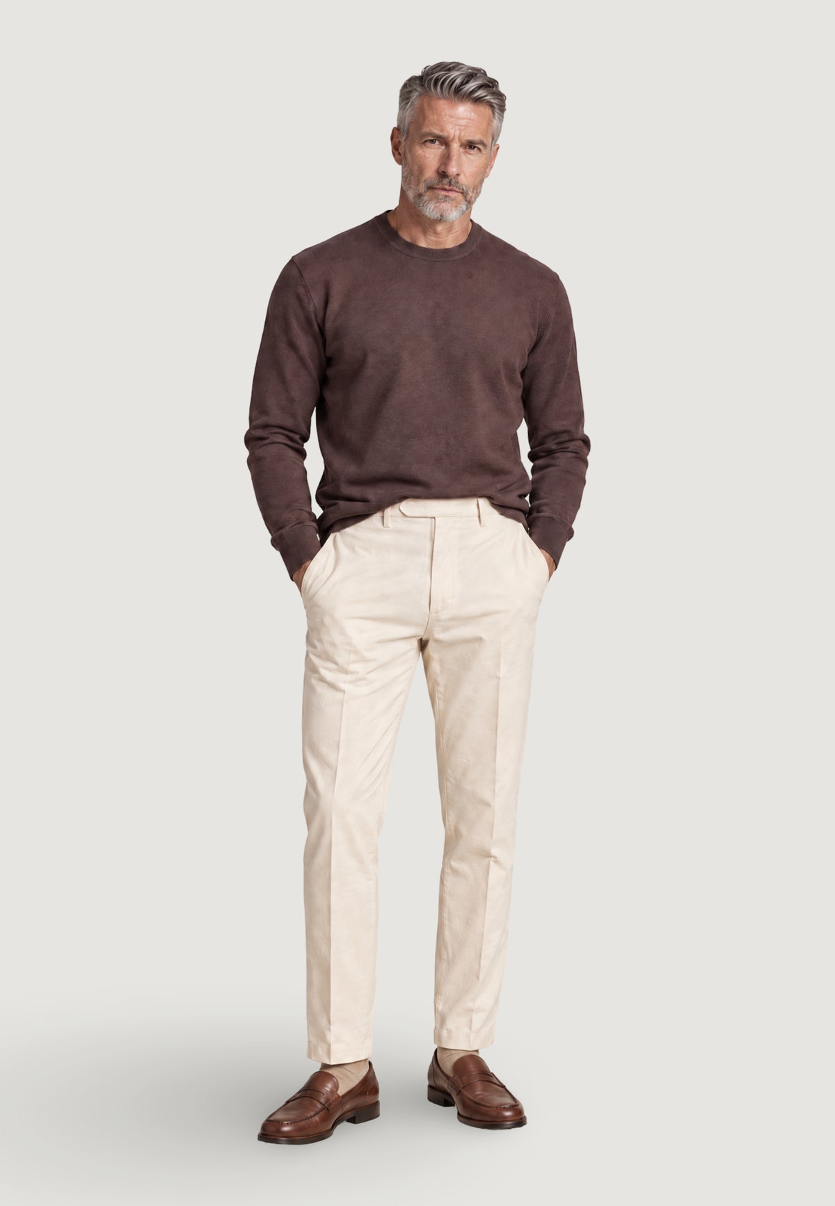 Pantaloni slim Borghese Cornelio - chino elegante