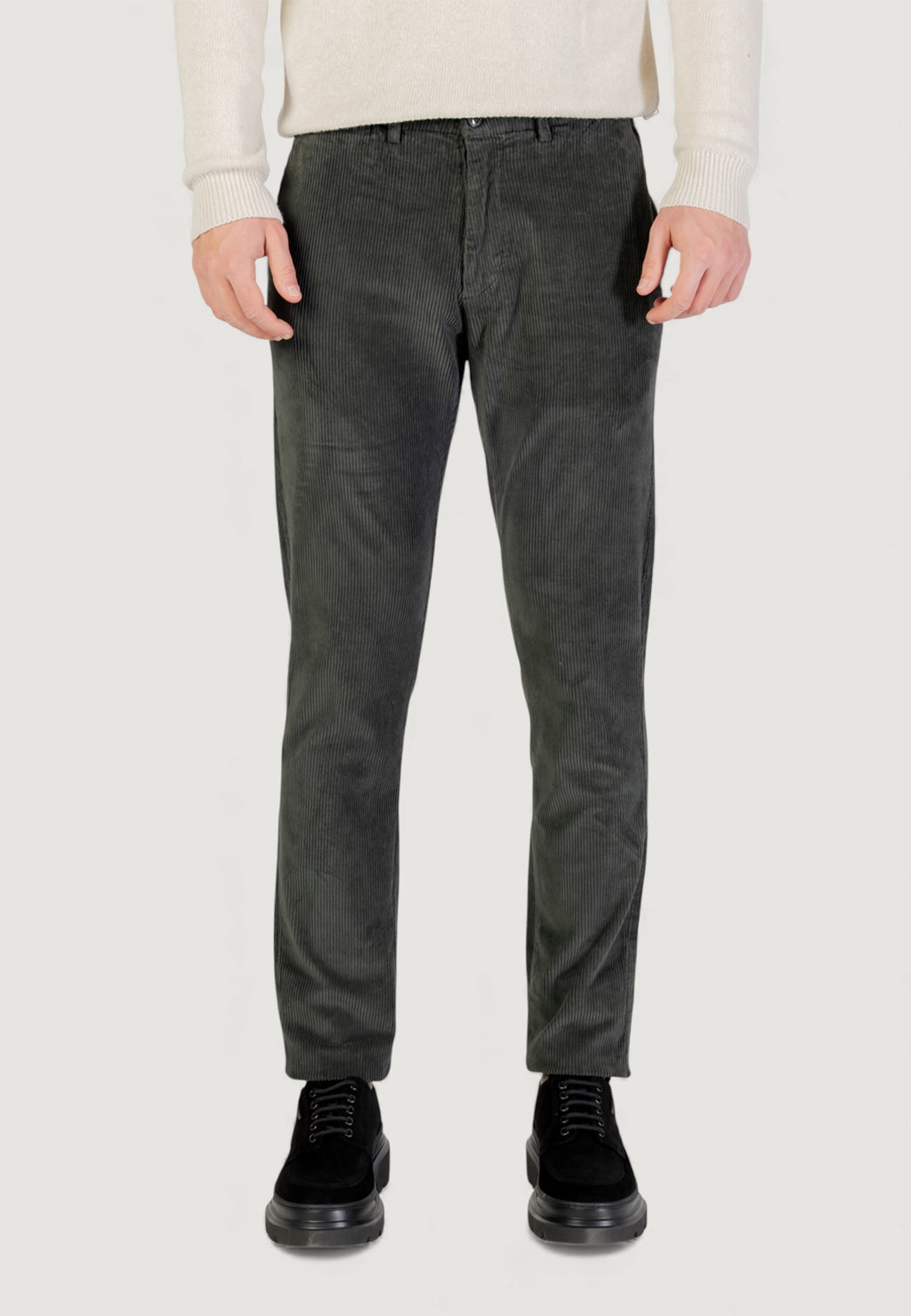 Pantaloni Borghese Velluto - Regular Fit