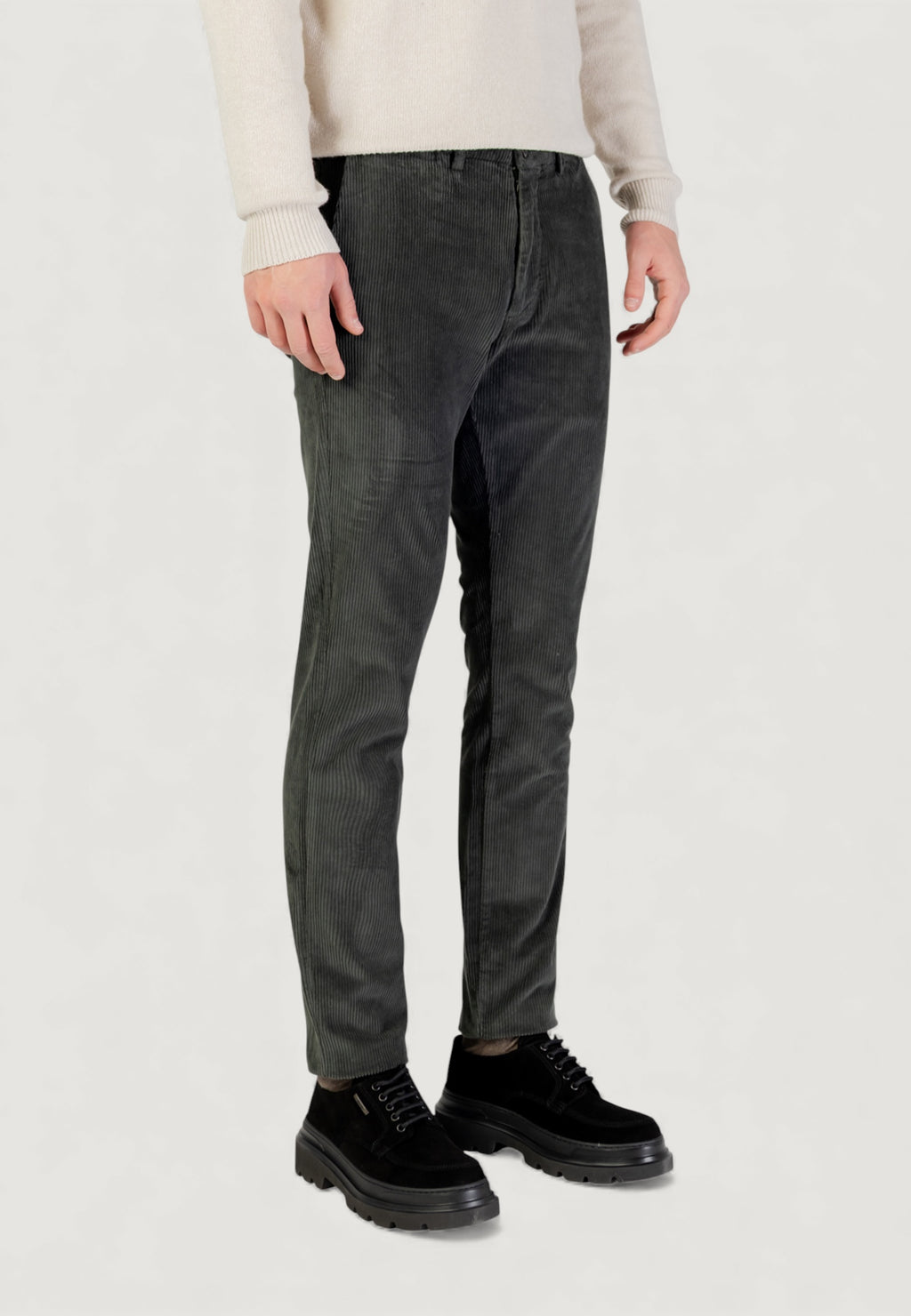 Pantaloni Borghese Velluto - Regular Fit