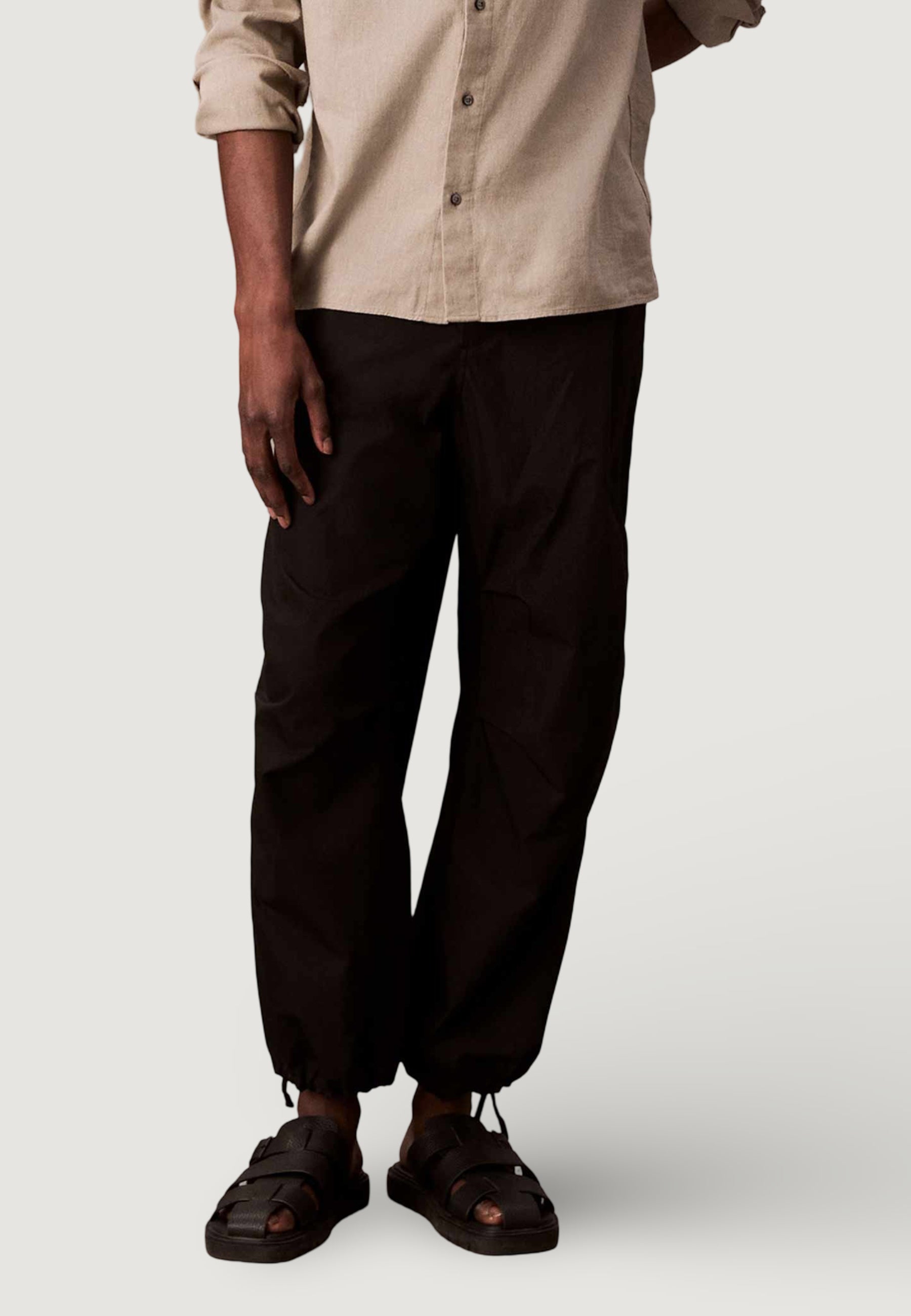 Pantaloni sportivi Calvin Klein Jeans COTTON NYLON DRAWSTR