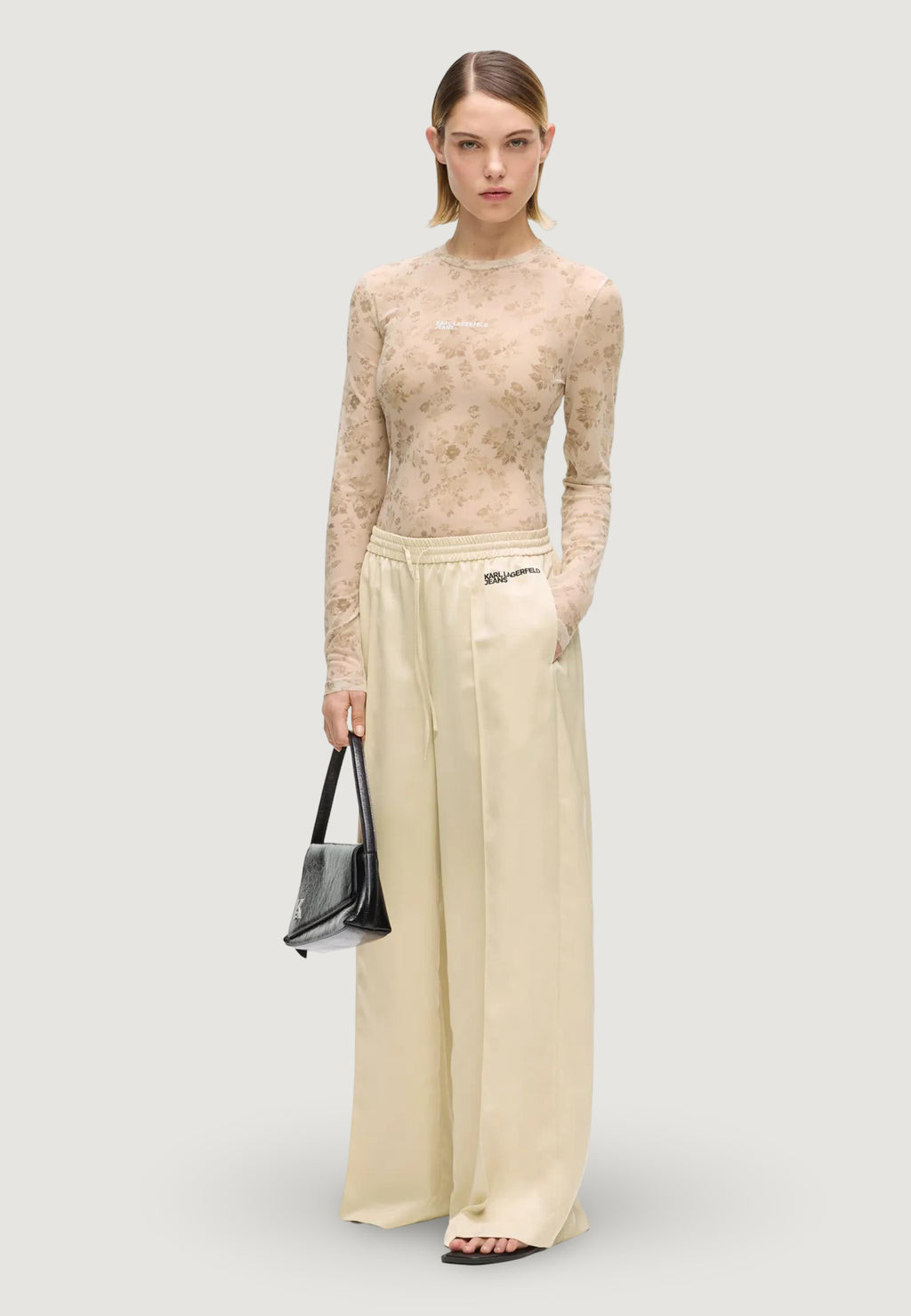 Joggers Karl Lagerfeld Jeans KLJ Wide Leg Satin