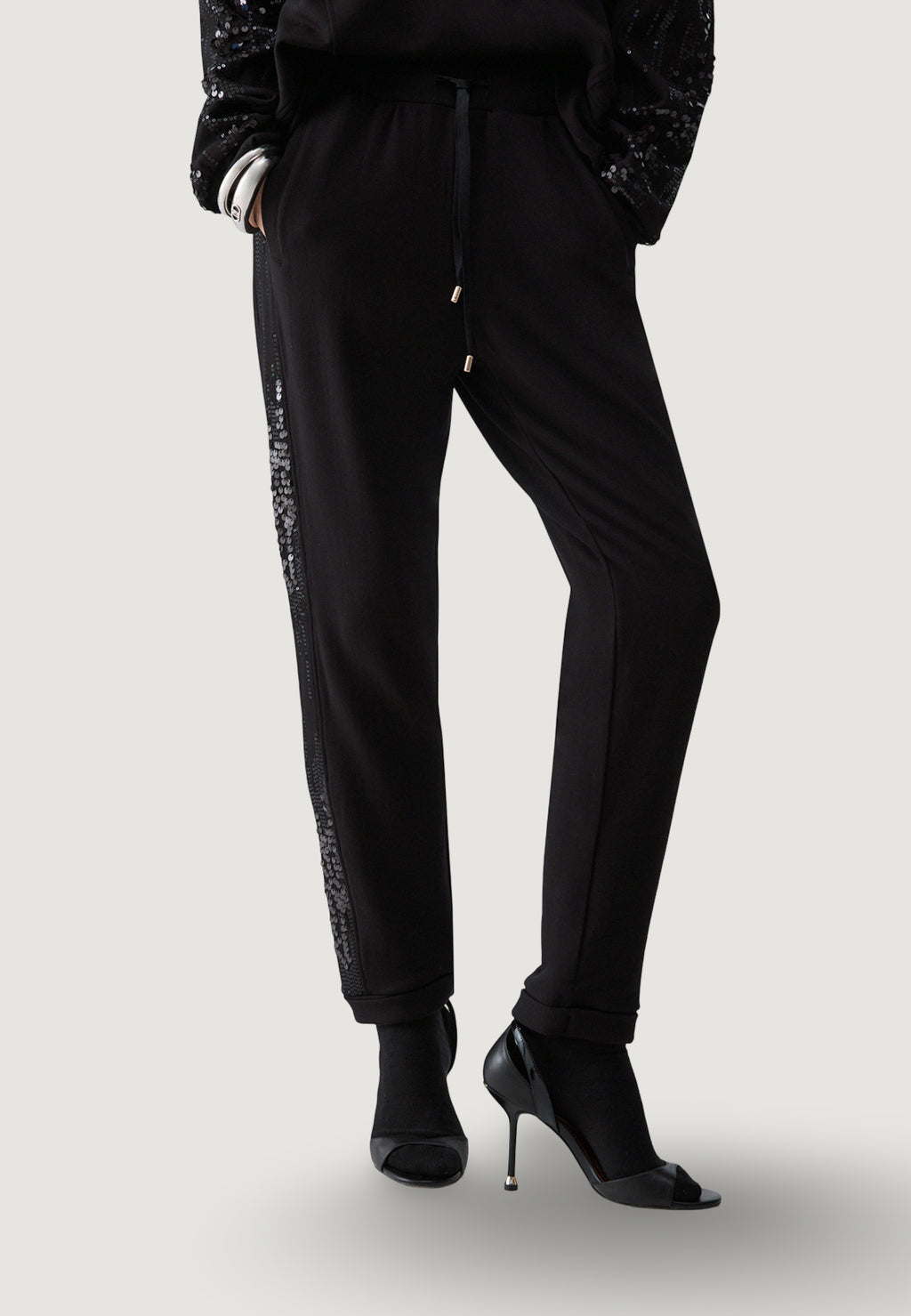 Pantaloni sportivi Liu-Jo ECS PANT.FELPA LUNGO PAILLETTES