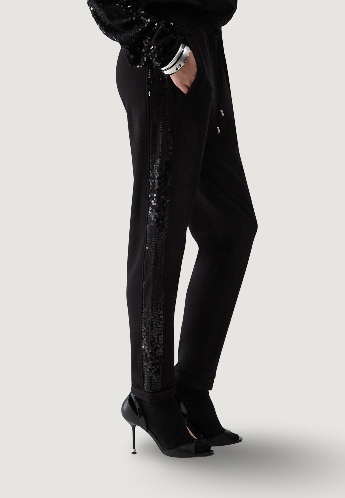 Pantaloni sportivi Liu-Jo ECS PANT.FELPA LUNGO PAILLETTES