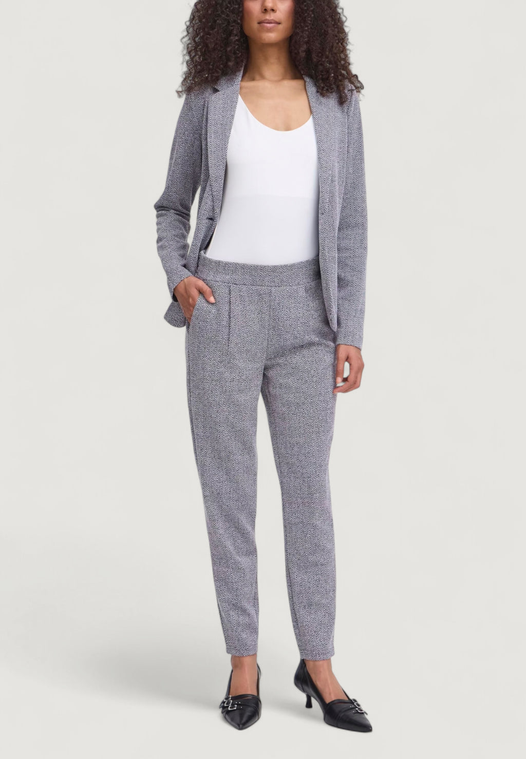 Super skinny and skinny trouser ICHI IHKATE JACQUARD PA8