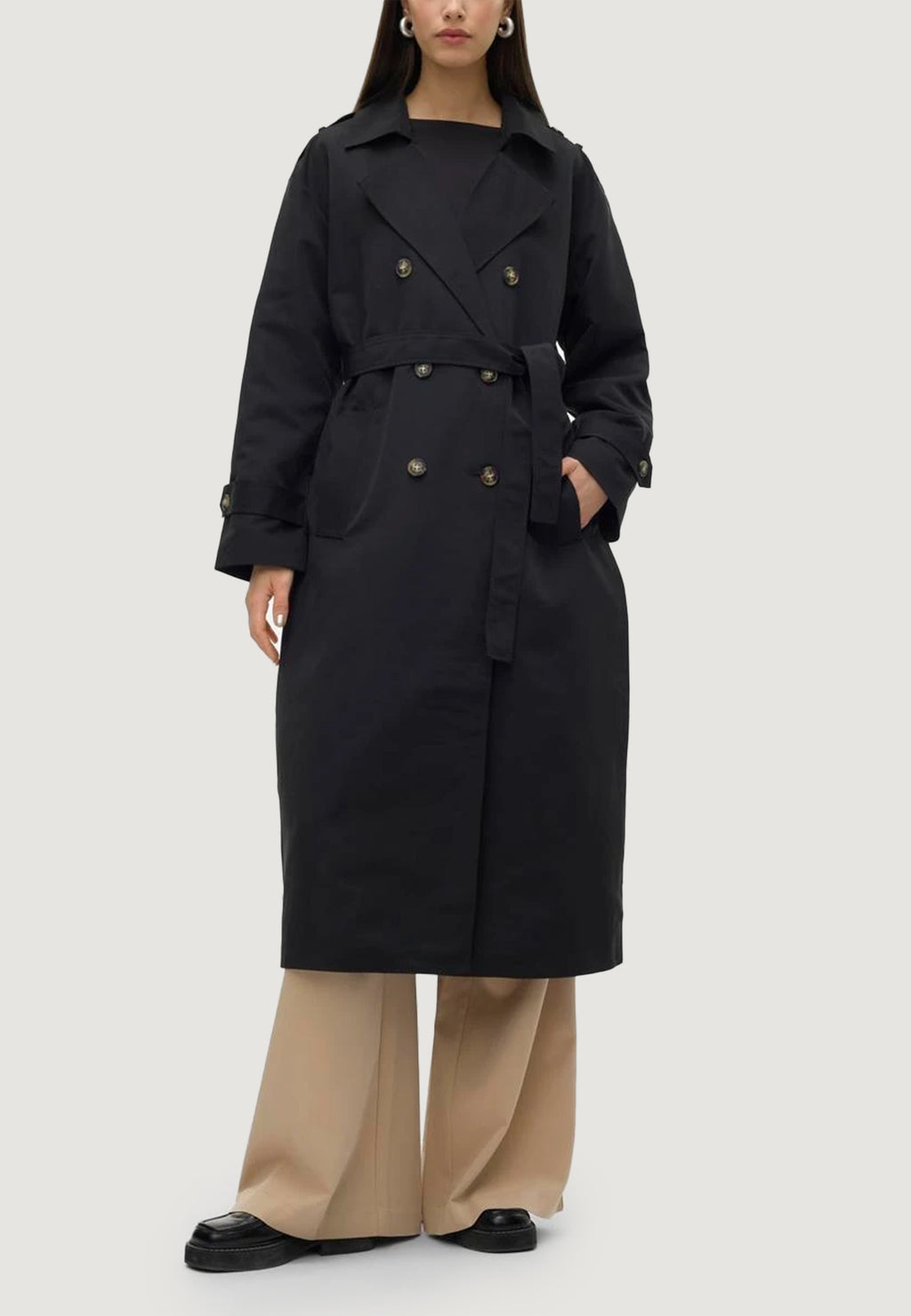 Trench Vero Moda VMCHLOE LONG TRENCHCOAT GA NOOS