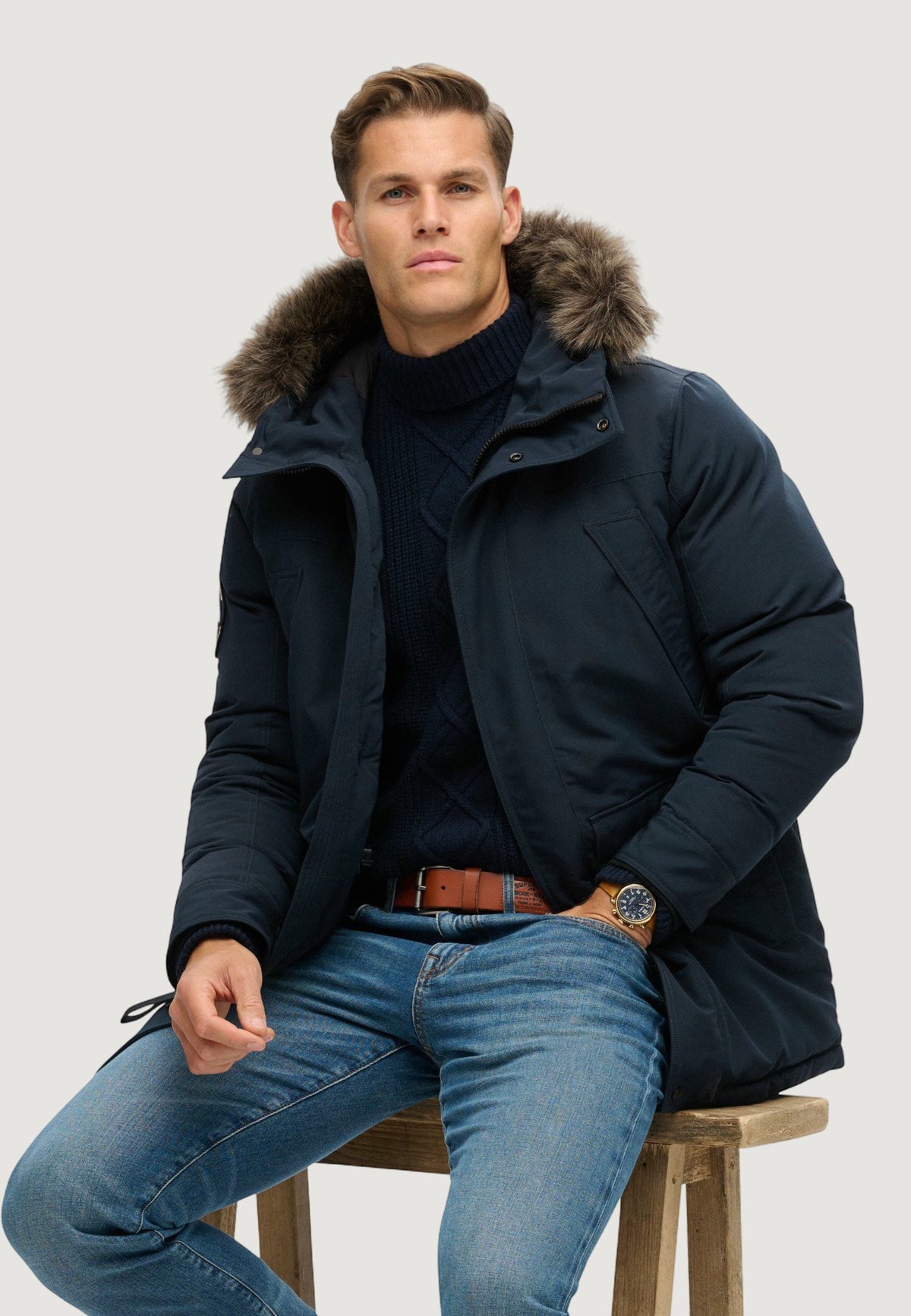 Parka Superdry Everest Faux Fur Parka Jacket