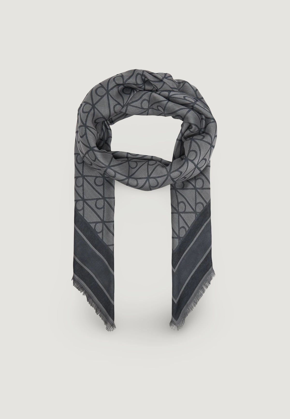 Pashmina Calvin Klein EMBLEM AOP JACQUARD SQUARE SCARF
