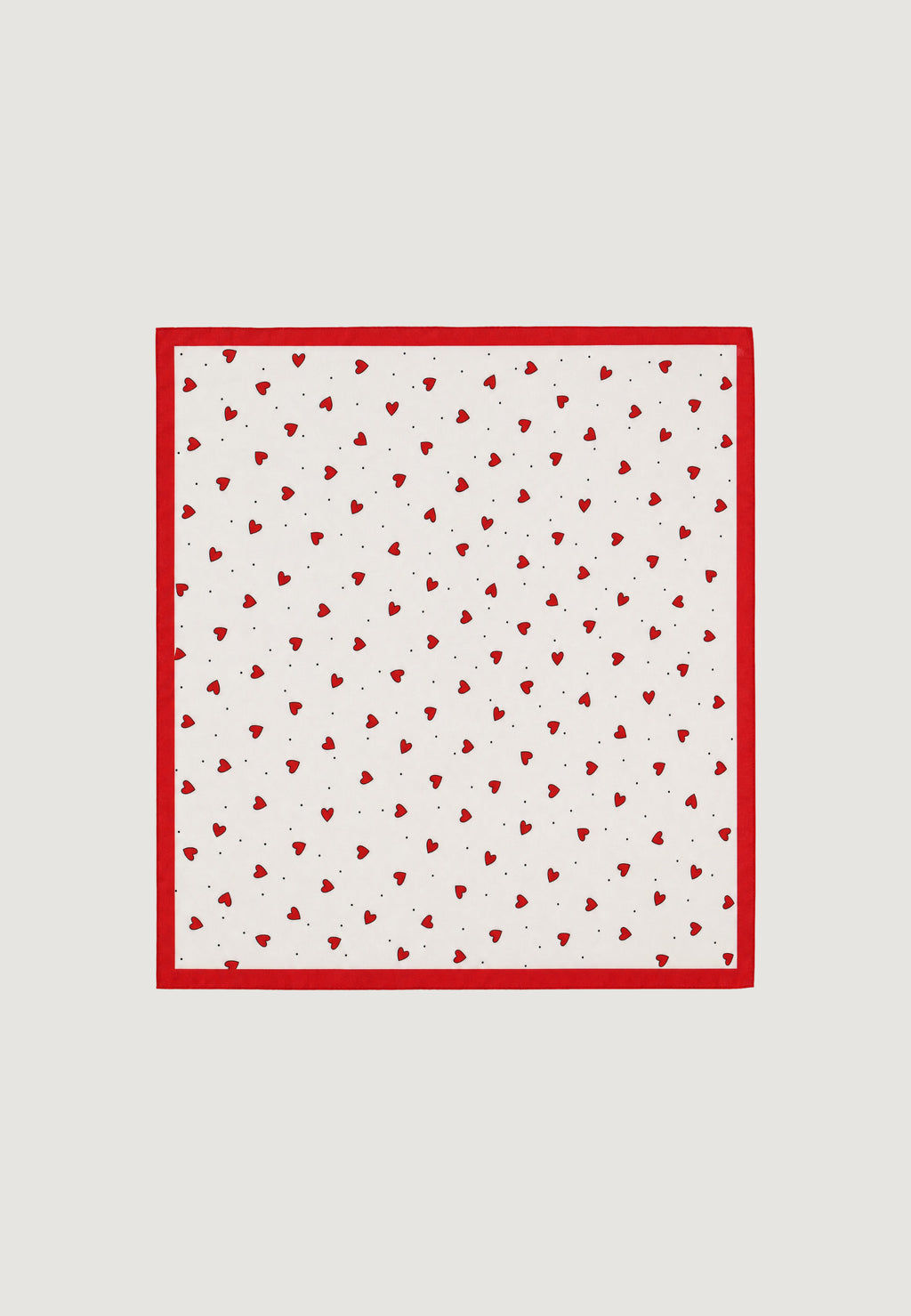 Pashmina I am Foulard Cuori Bordo Rosso