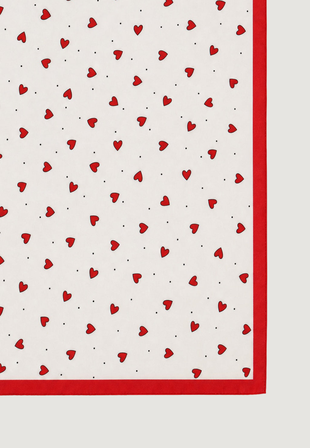 Pashmina I am Foulard Cuori Bordo Rosso