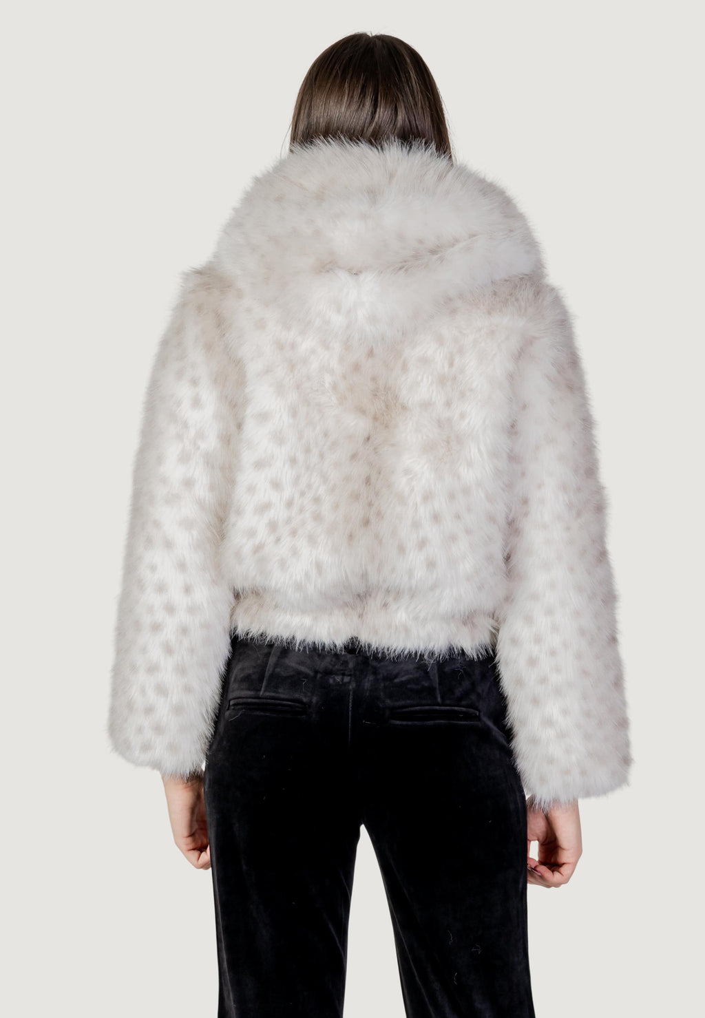Ecologic fur coats AYFEE BOMBER LINCE ECOFUR