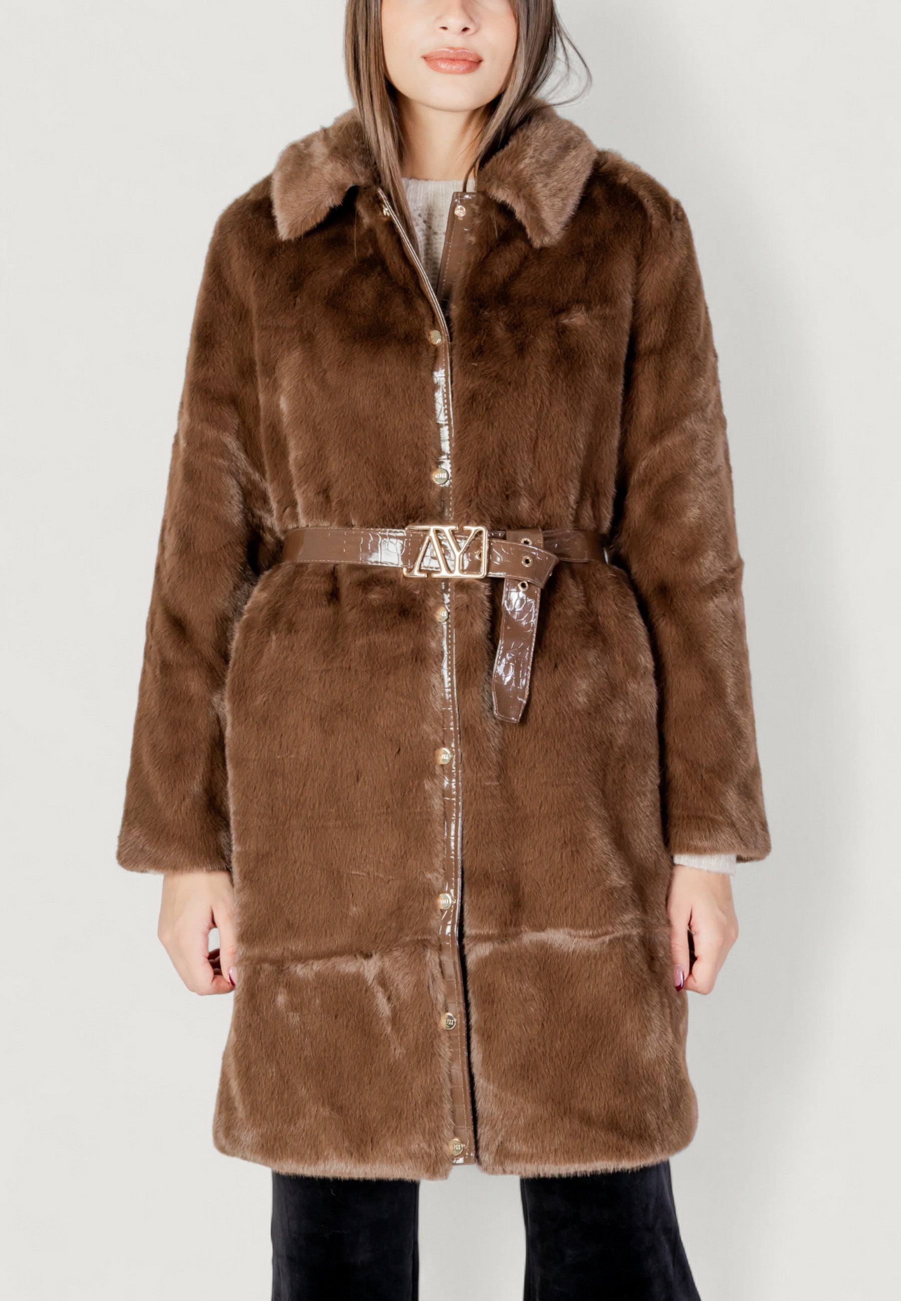 Pelliccia ecologica AYFEE GIACCA LUNGA FAKE FUR