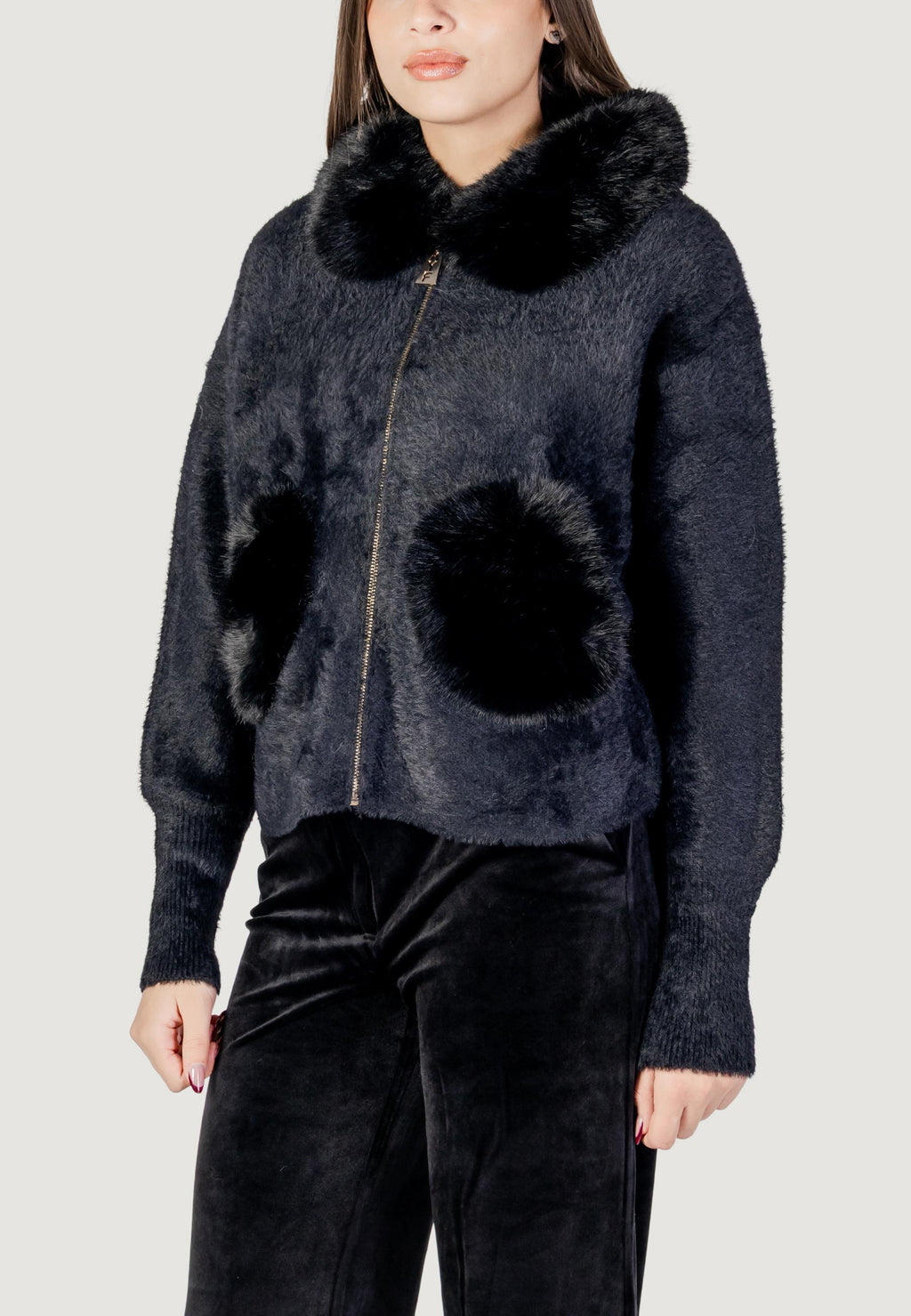 Ecologic fur coats AYFEE GIACCA COLLO PELLICCIA