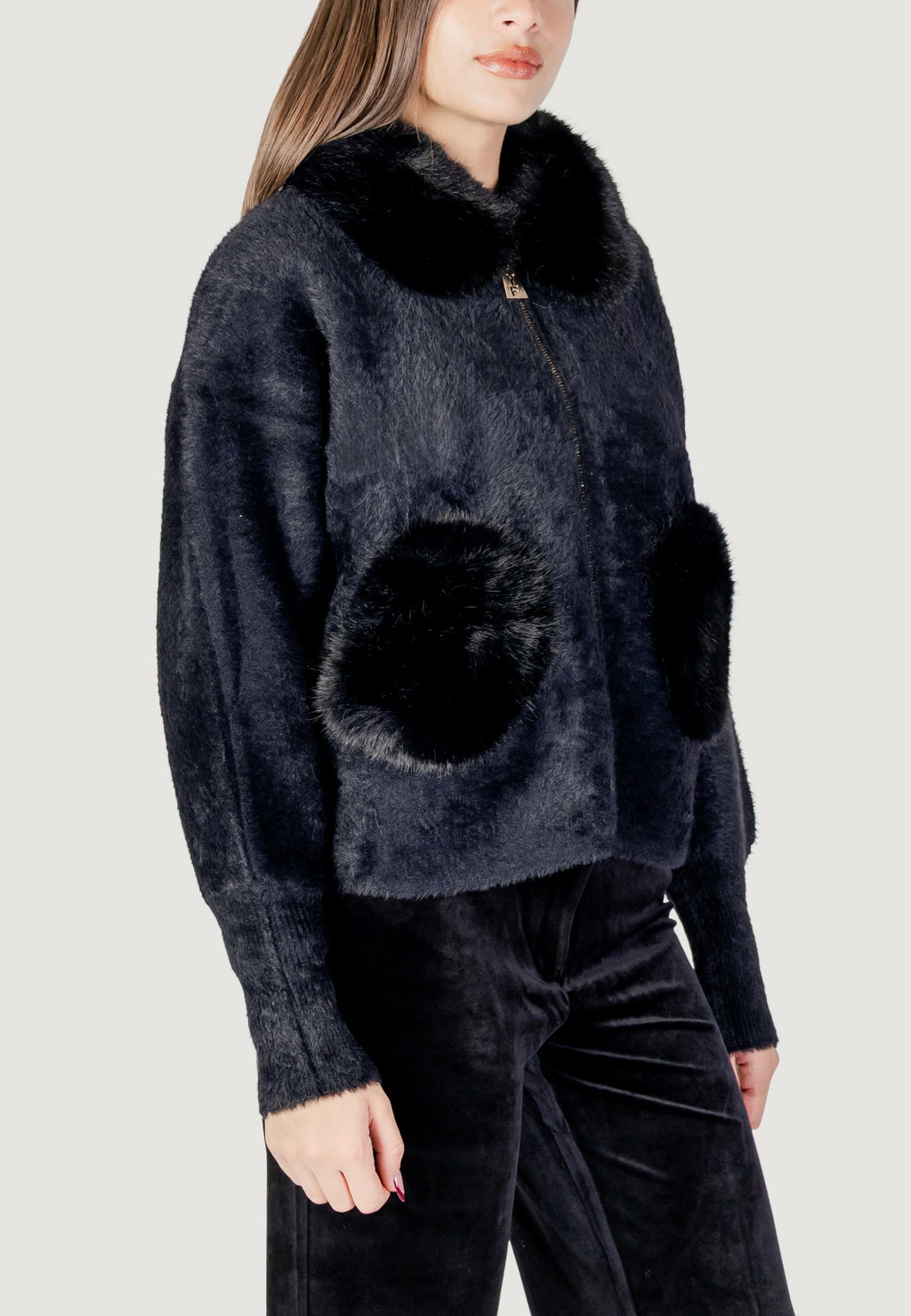 Ecologic fur coats AYFEE GIACCA COLLO PELLICCIA