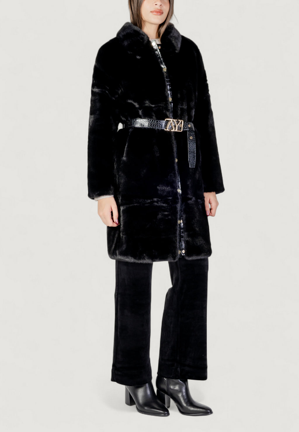 Pelliccia ecologica AYFEE GIACCA LUNGA FAKE FUR