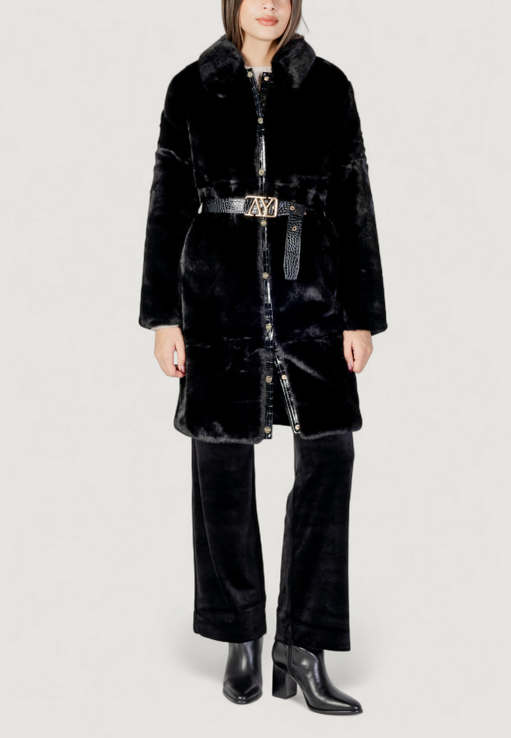 Pelliccia ecologica AYFEE GIACCA LUNGA FAKE FUR