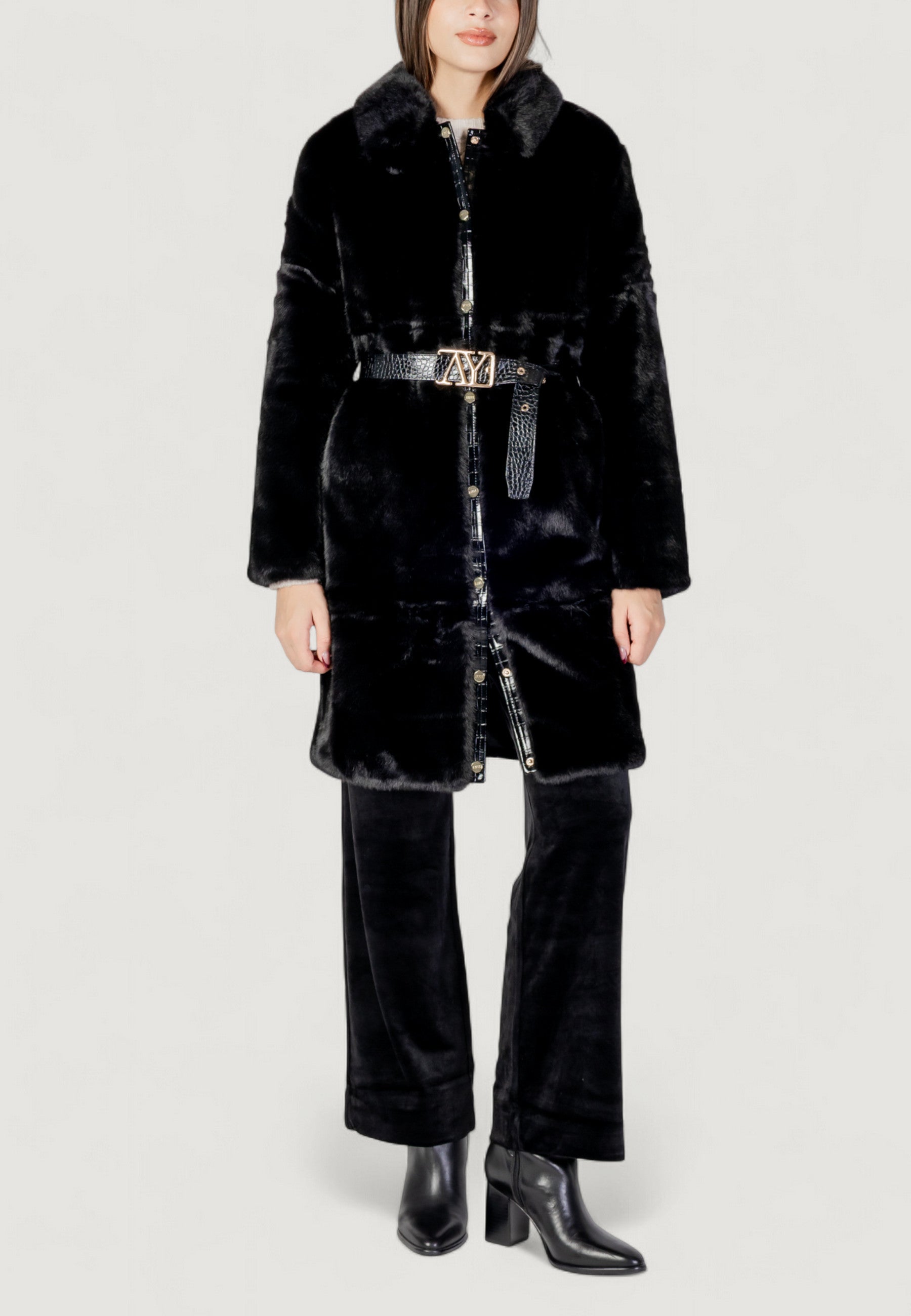 Pelliccia ecologica AYFEE GIACCA LUNGA FAKE FUR