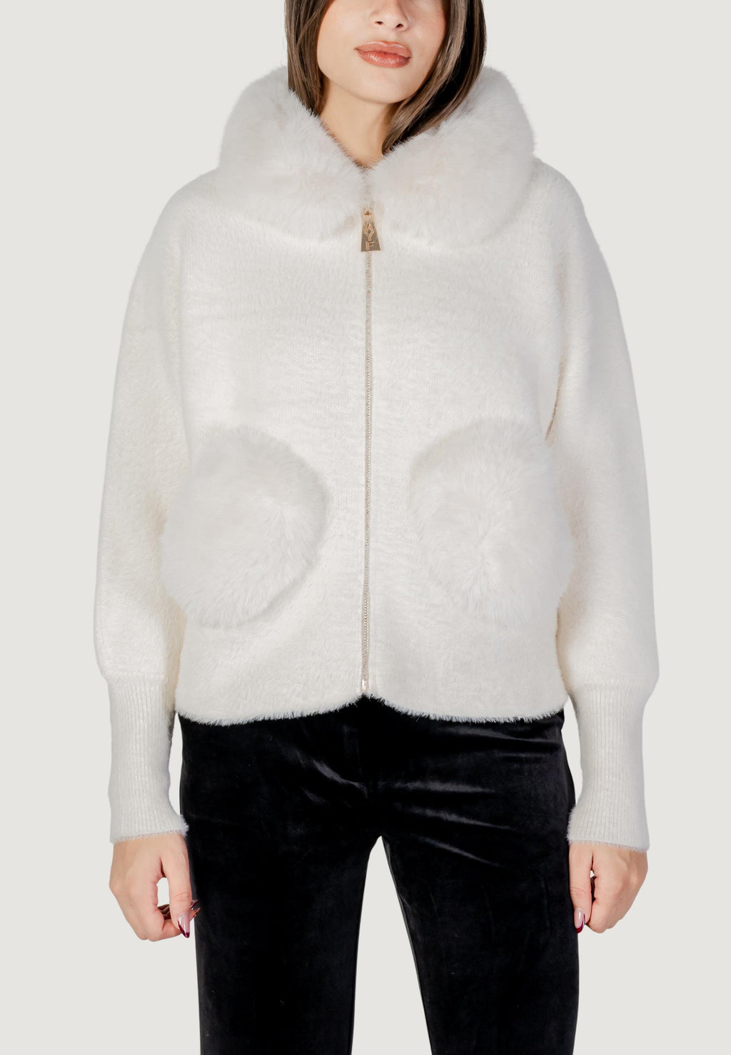 Ecologic fur coats AYFEE GIACCA COLLO PELLICCIA