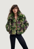 Ecologic fur coats Desigual FAKE FUR_CAMOMILLE_LA