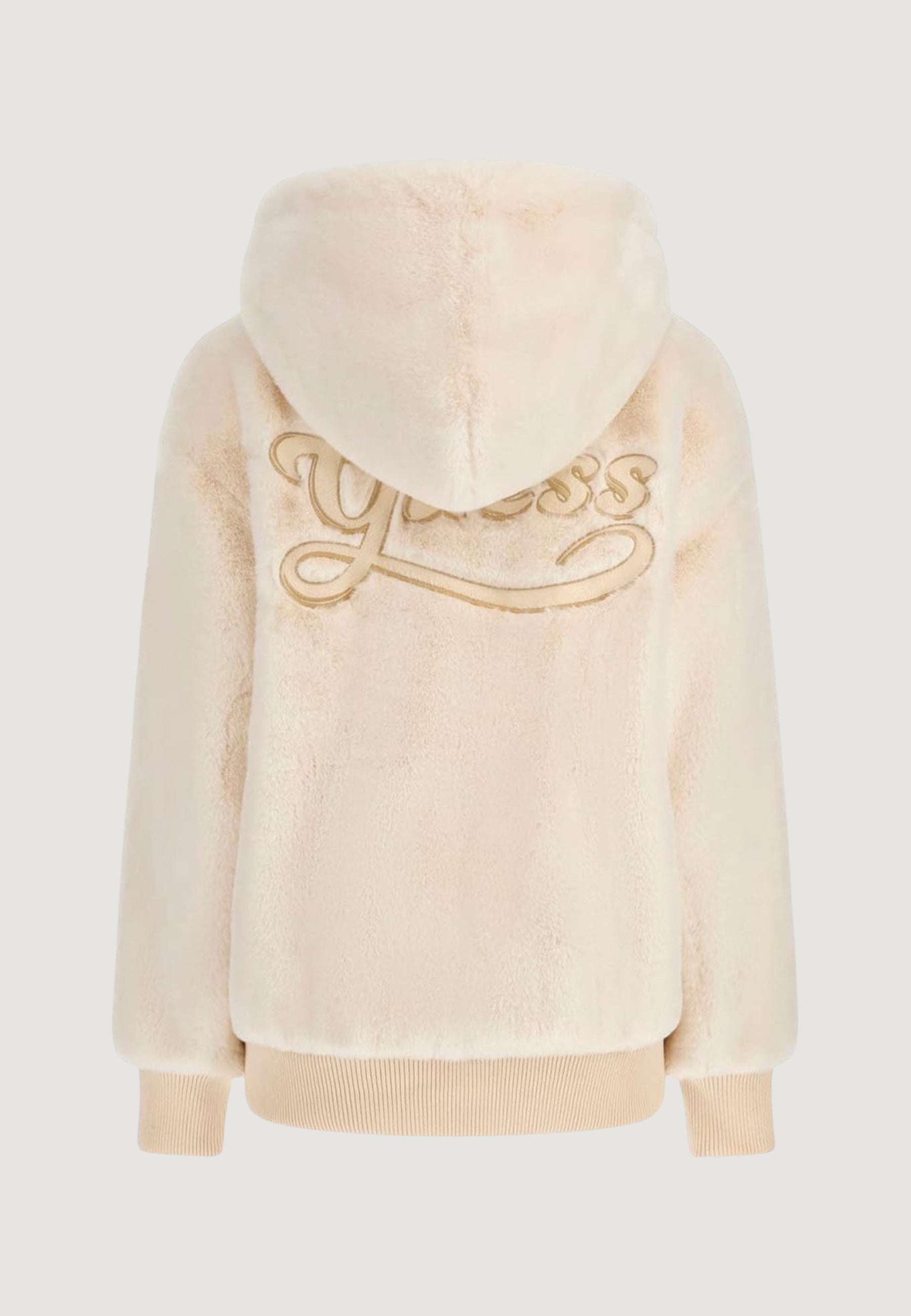 Pelliccia ecologica Guess LUCREZIA FAUX FUR LOGO JACKET