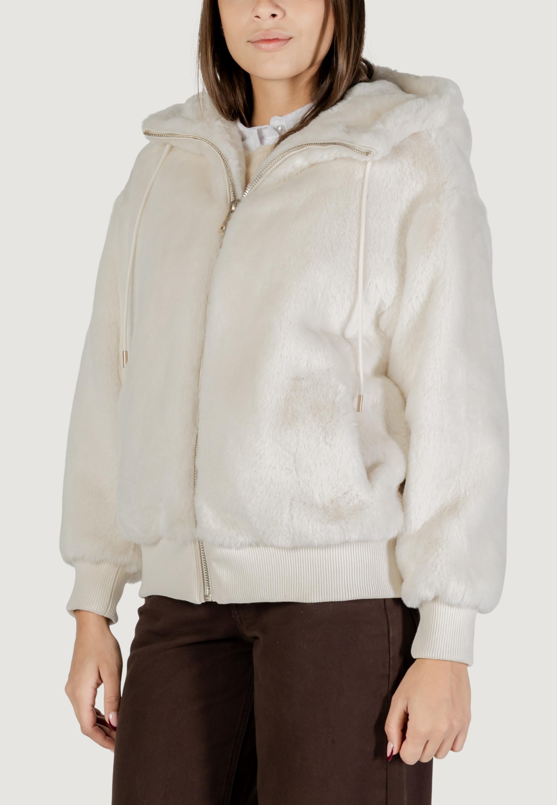 Pelliccia ecologica Guess LUCREZIA FAUX FUR LOGO JACKET