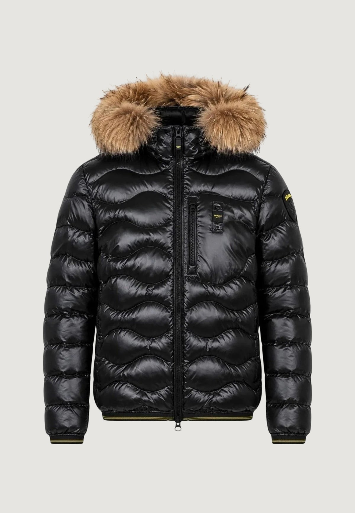 Down Jacket Blauer. WAVEFUR