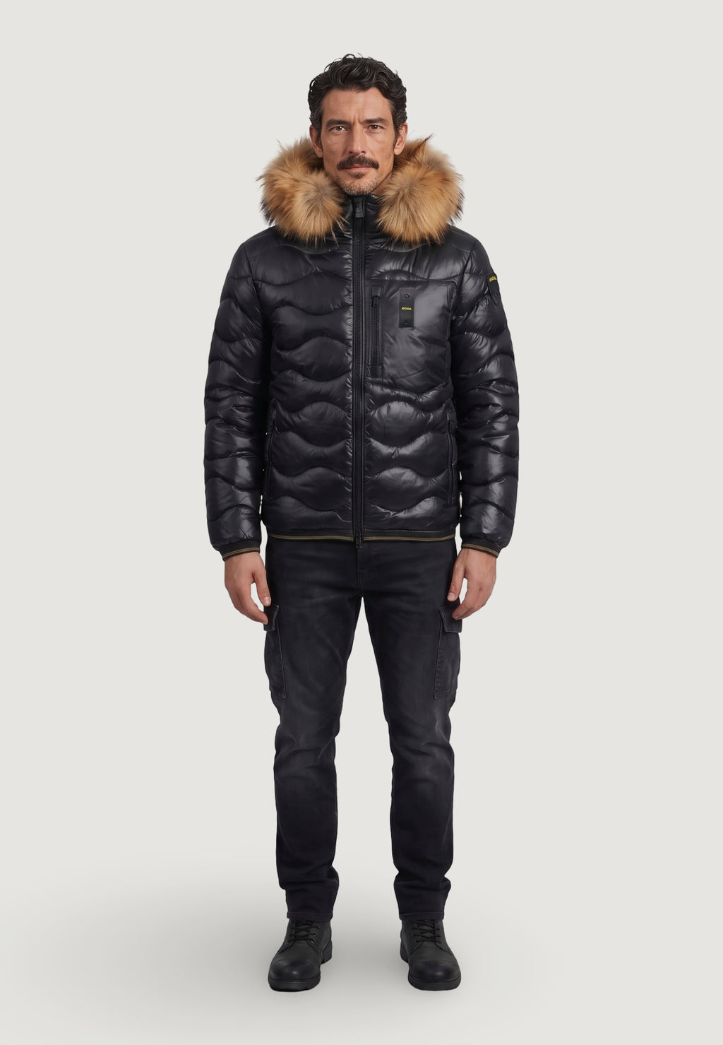 Piumino Blauer. WAVEFUR