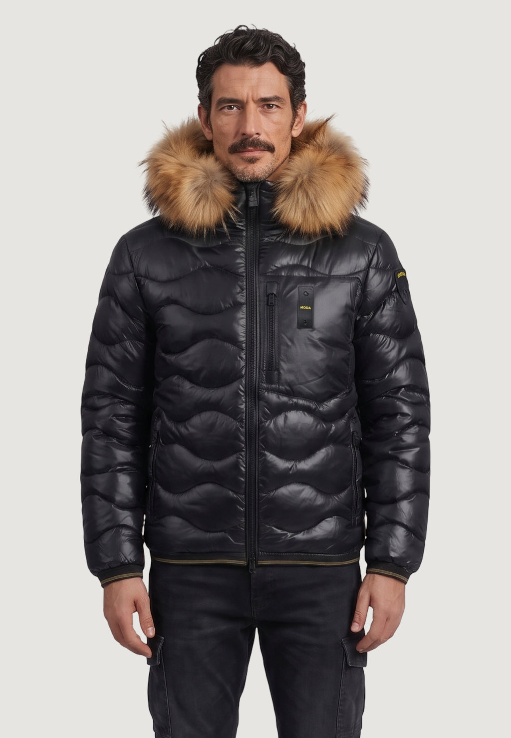 Piumino Blauer. WAVEFUR
