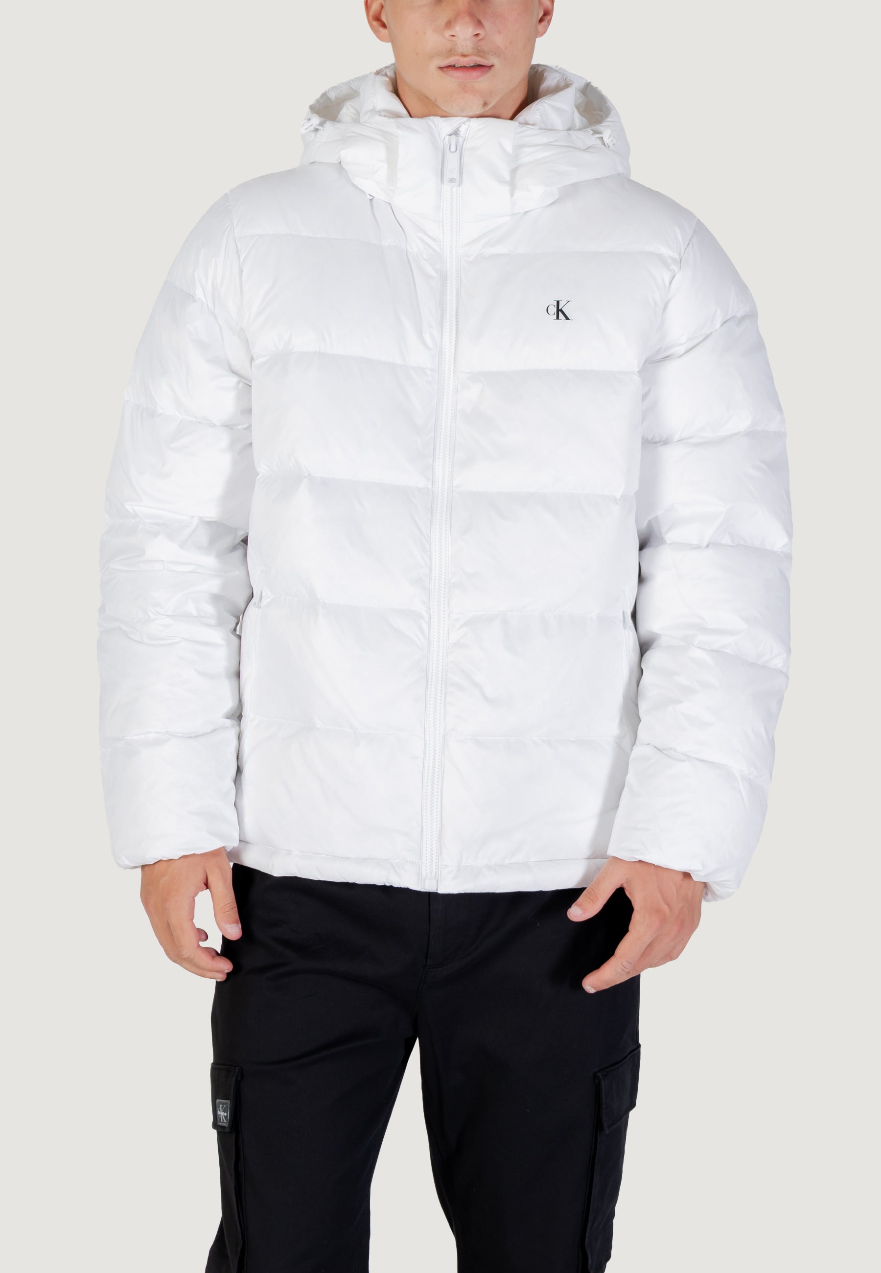 Down Jacket Calvin Klein Jeans LS NYLON ZIP OFF HOO