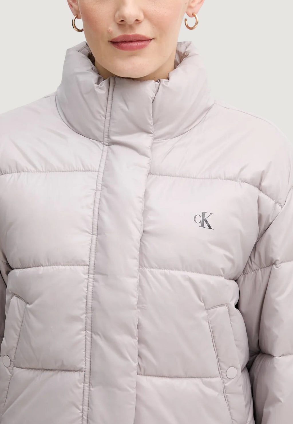 Piumino Calvin Klein Jeans SHINE CROP PUFFER JA