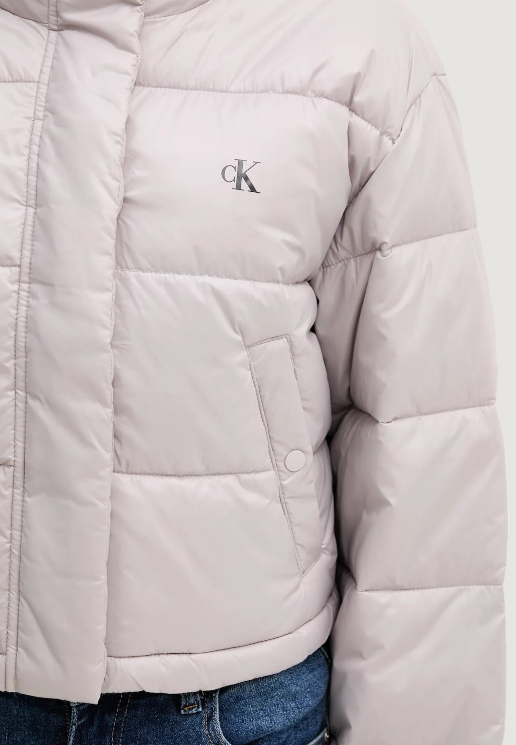 Piumino Calvin Klein Jeans SHINE CROP PUFFER JA