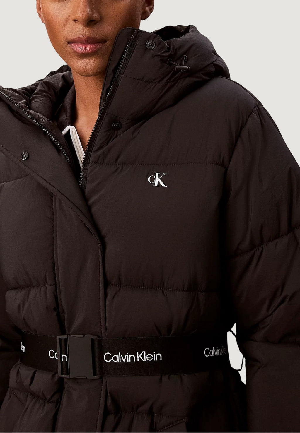 Down jacket Calvin Klein Jeans BELTED MIDWEIGHT PUF