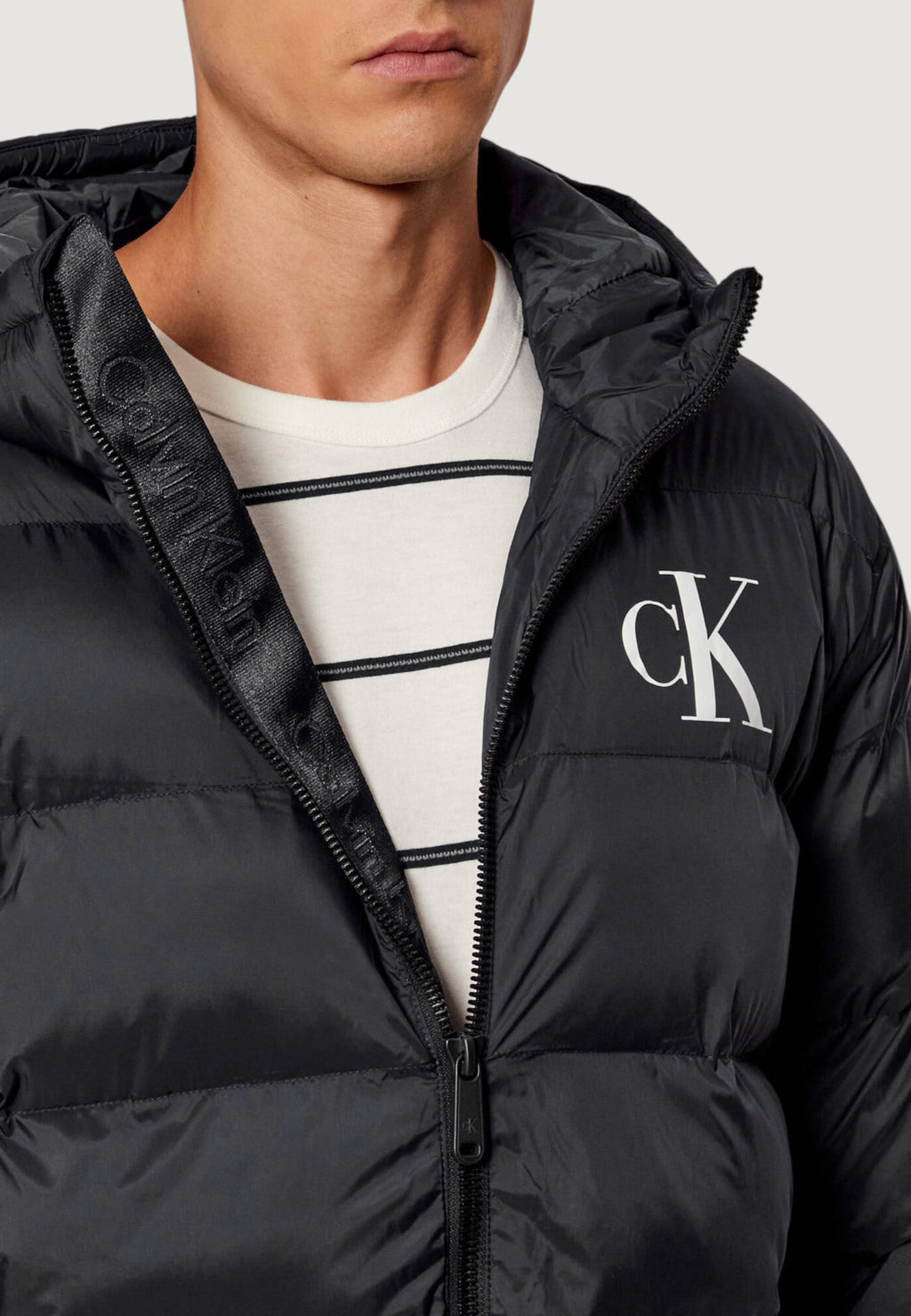 Down Jacket Calvin Klein Jeans LS NYLON MONOGRAM PU