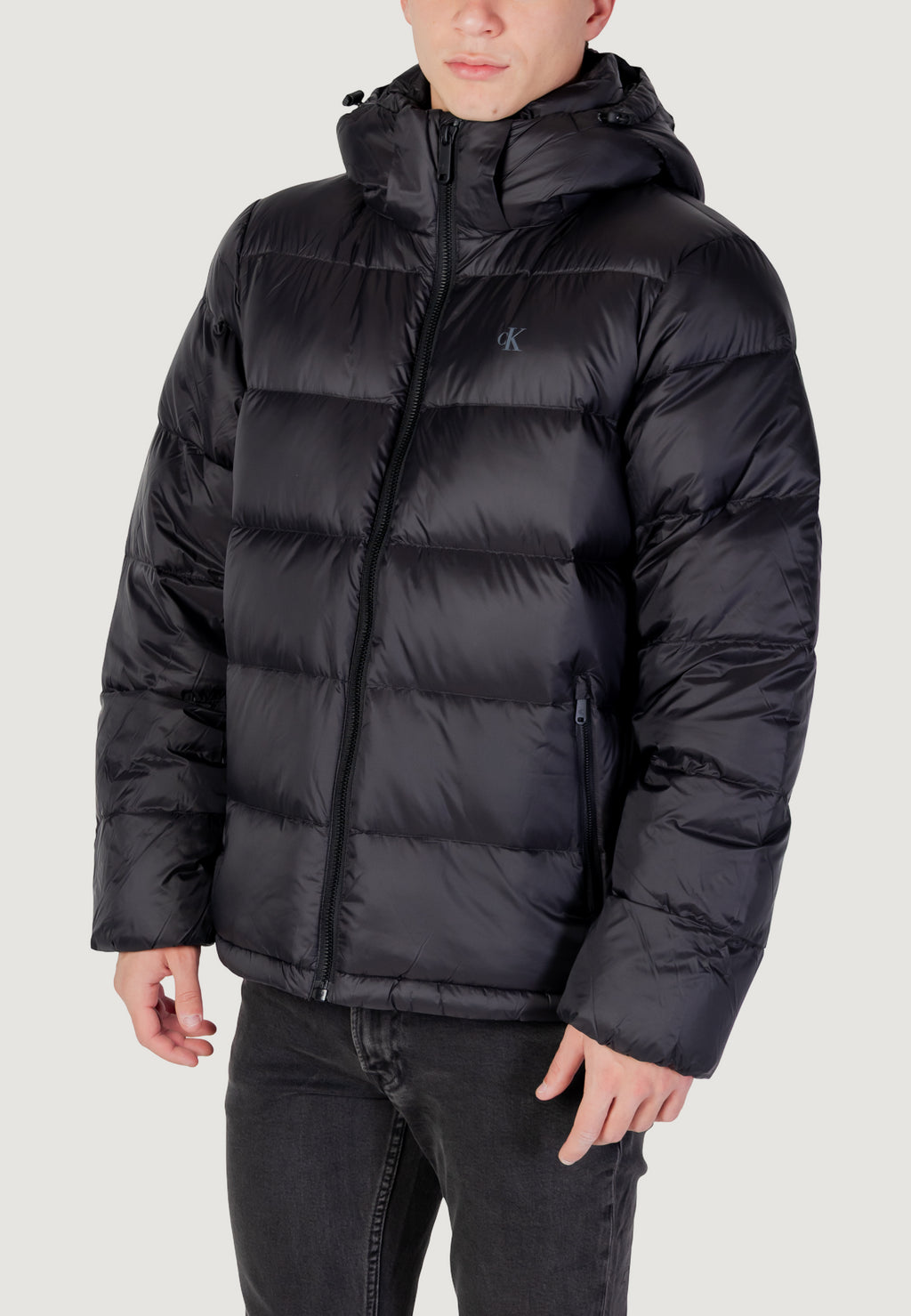 Down Jacket Calvin Klein Jeans LS NYLON ZIP OFF HOO