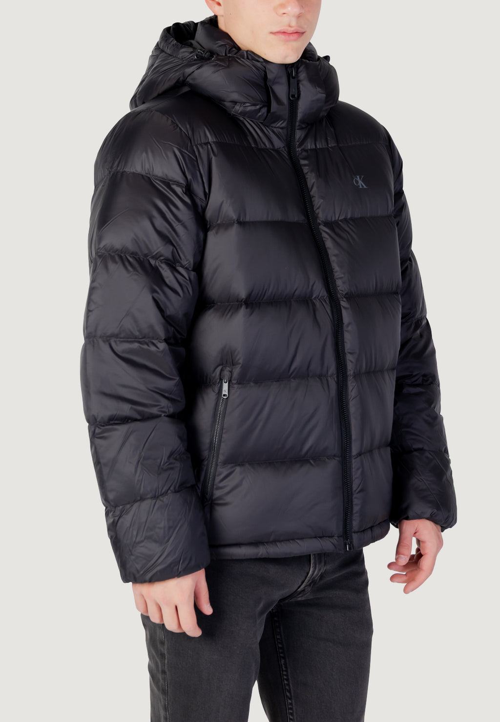 Down Jacket Calvin Klein Jeans LS NYLON ZIP OFF HOO