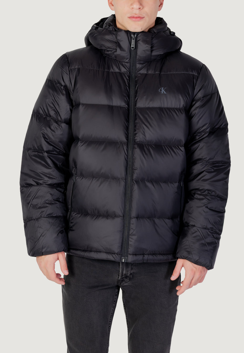 Down Jacket Calvin Klein Jeans LS NYLON ZIP OFF HOO