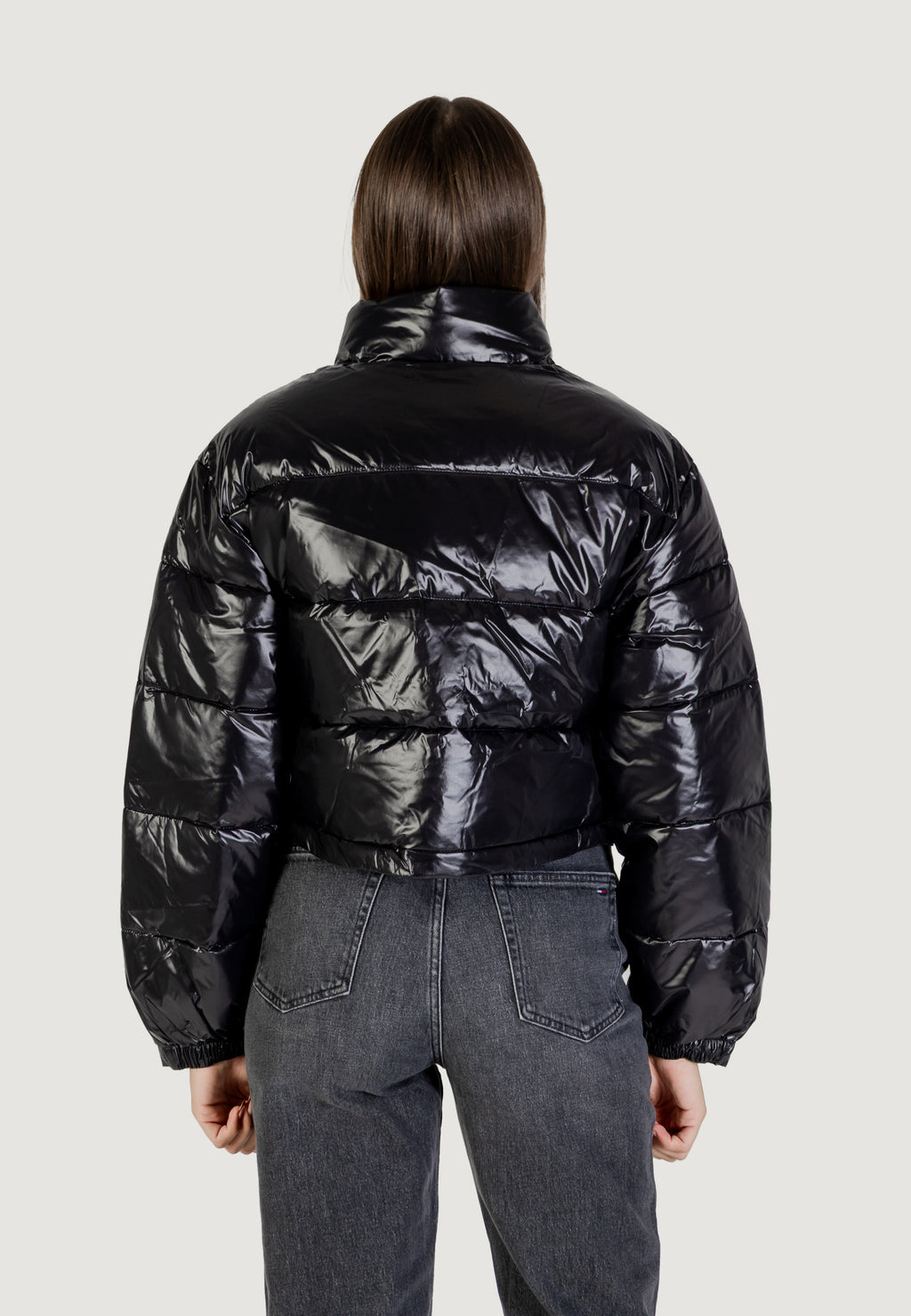 Down jacket Calvin Klein Jeans SHINE CROP PUFFER JA