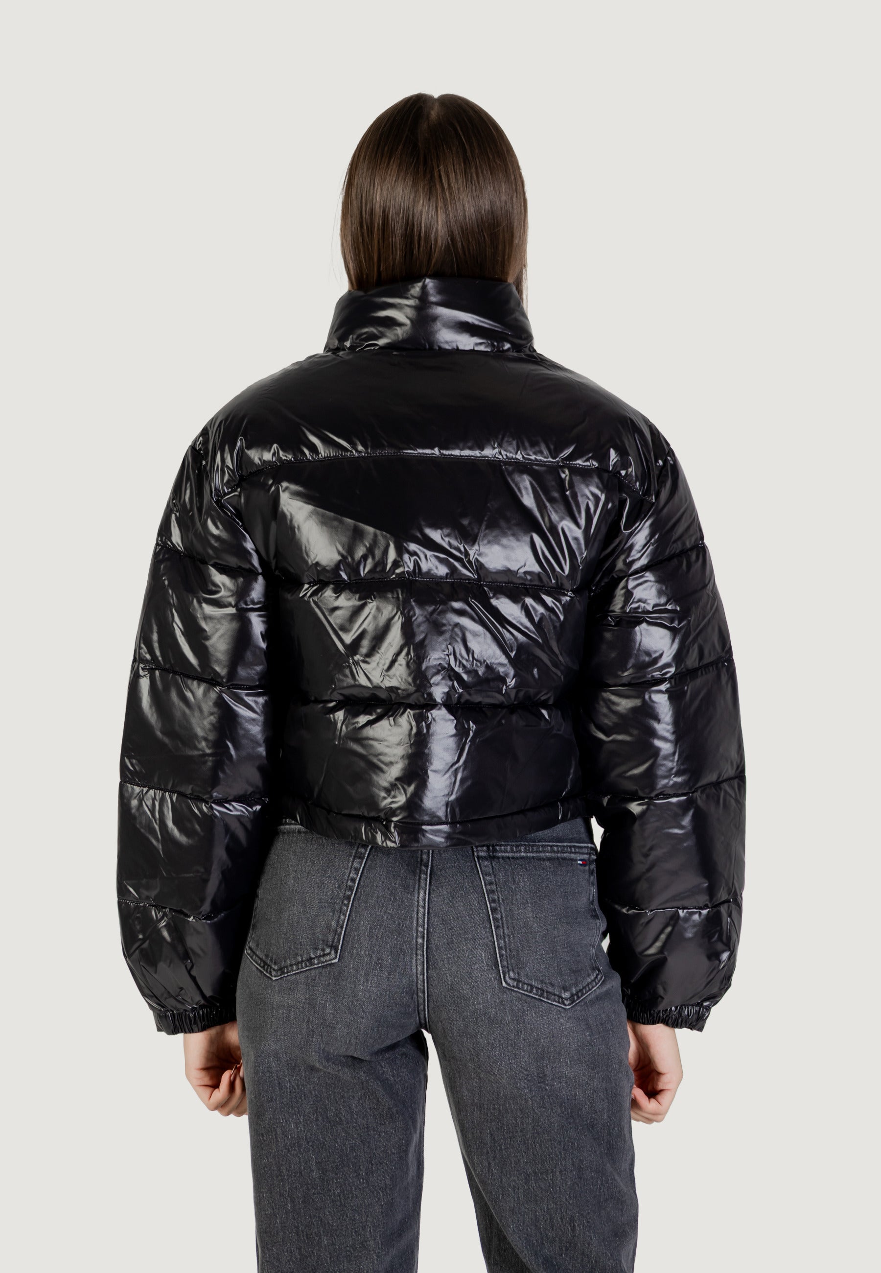 Down jacket Calvin Klein Jeans SHINE CROP PUFFER JA