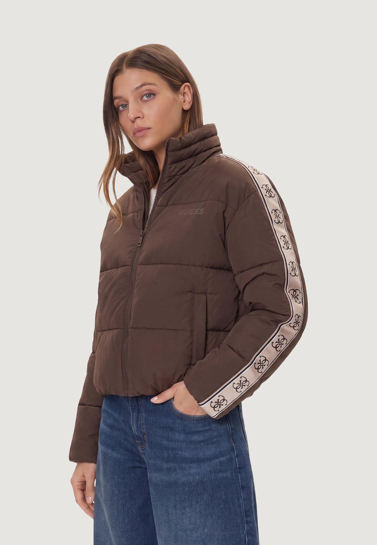 Down jacket Guess Active NEW JEAN PUFFER JACK