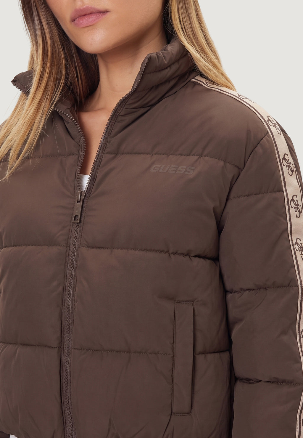 Down jacket Guess Active NEW JEAN PUFFER JACK